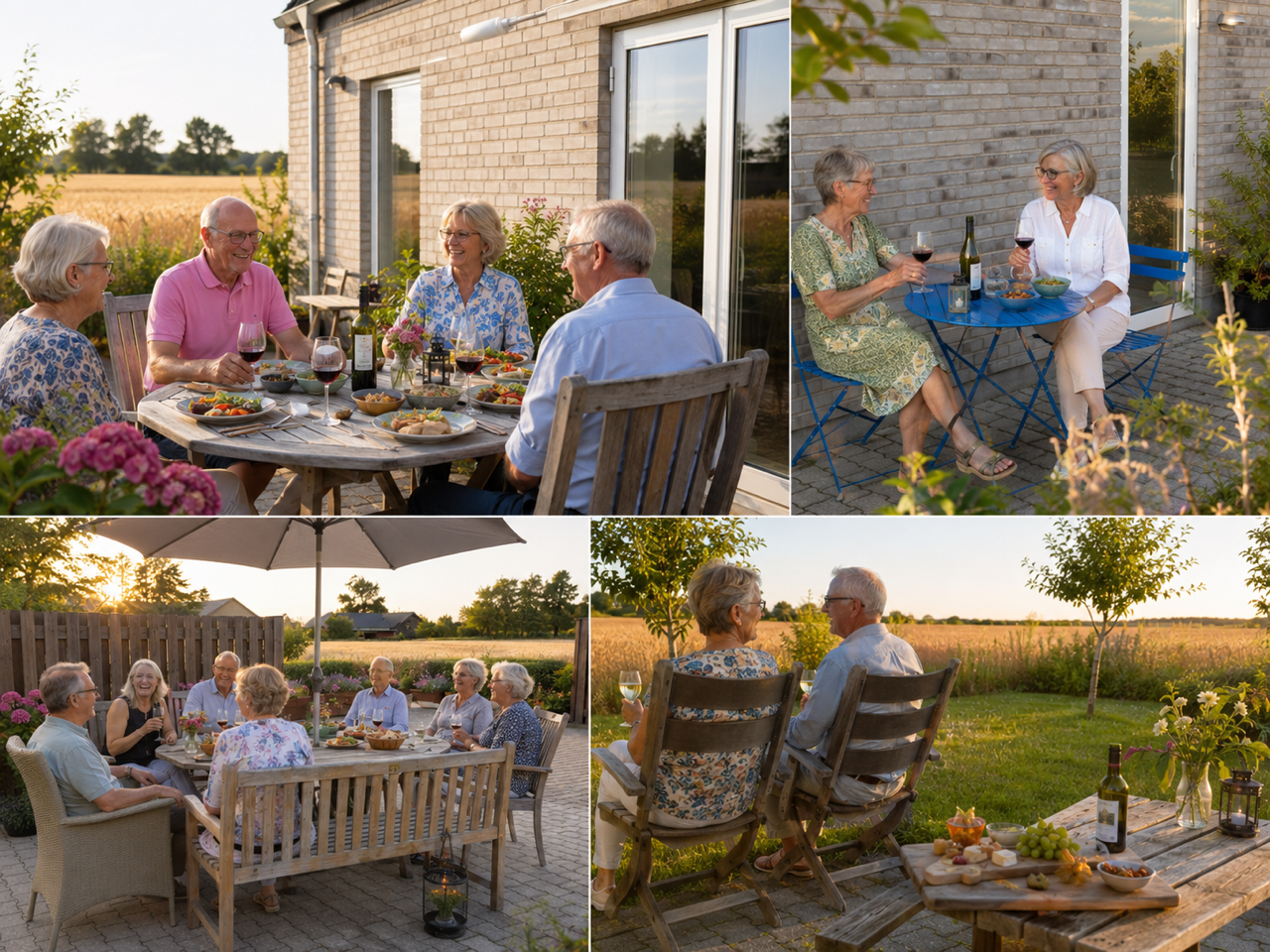 Sommerlige måltider og hygge på terrasserne i Sundhaven